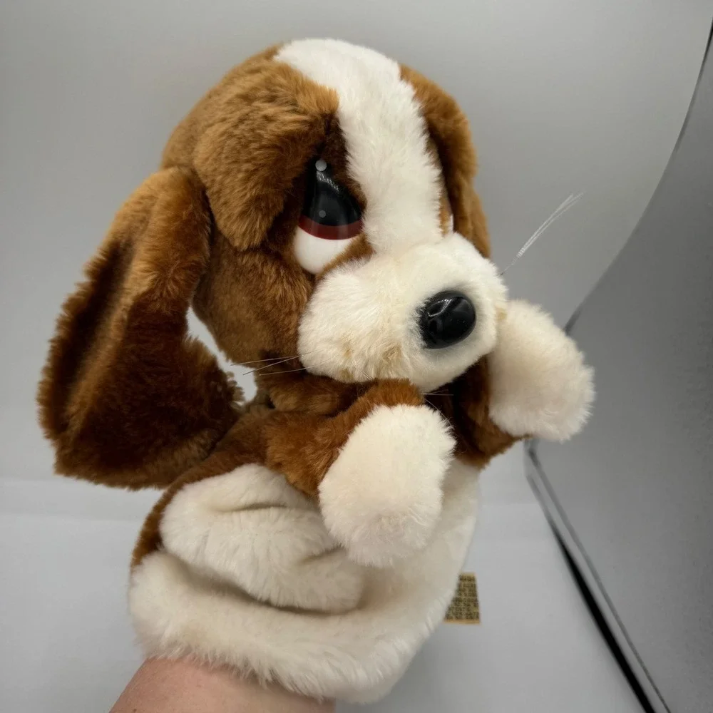 Vintage 1983 Applause Sad Sam Basset Hound Dog Plush Hand Puppet Giordano 6115